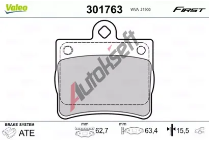 VALEO Sada brzdovch destiek FIRST VA 301763, 301763
