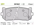 VALEO Sada brzdovch destiek FIRST ‐ VA 301841