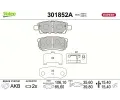 Sada brzdov�ch desti�ek&nbsp;VALEO&nbsp;&dash;&nbsp;VA 301852A
