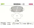 VALEO Sada brzdov�ch desti�ek EXPERT&nbsp;&dash;&nbsp;VA 302202A