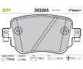 Sada brzdovch destiek VALEO ‐ VA 302265