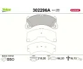 Sada brzdov�ch desti�ek&nbsp;VALEO&nbsp;&dash;&nbsp;VA 302296A