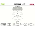 Sada brzdov�ch desti�ek&nbsp;VALEO&nbsp;&dash;&nbsp;VA 302314A