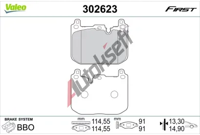 VALEO Sada brzdov�ch desti�ek FIRST VA 302623, 302623