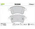 Sada brzdovch destiek VALEO ‐ VA 302666