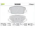 VALEO Sada brzdovch destiek FIRST ‐ VA 302688