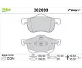 Sada brzdovch destiek VALEO ‐ VA 302699