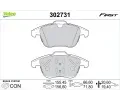 VALEO Sada brzdovch destiek FIRST ‐ VA 302731