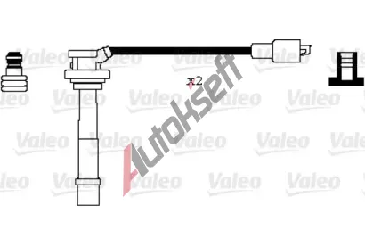 VALEO Sada kabel pro zapalovn VA 346079, 346079