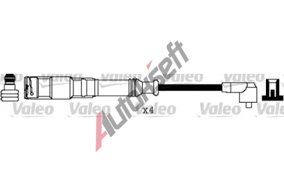VALEO Sada kabel pro zapalovn VA 346220, 346220