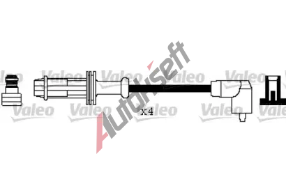 VALEO Sada kabel pro zapalovn VA 346299, 346299