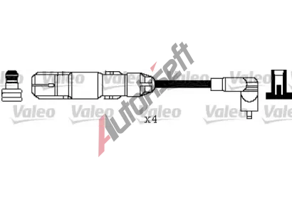 VALEO Sada kabel pro zapalovn VA 346373, 346373