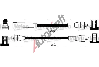 VALEO Sada kabel pro zapalovn VA 346639, 346639