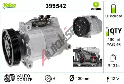 VALEO Kompresor klimatizace VALEO CORE-FLEX VA 399542, 399542