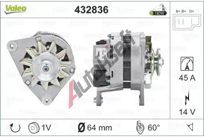VALEO Alterntor VA 432836, 432836
