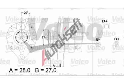 VALEO Altern�tor VA 433407, 433407