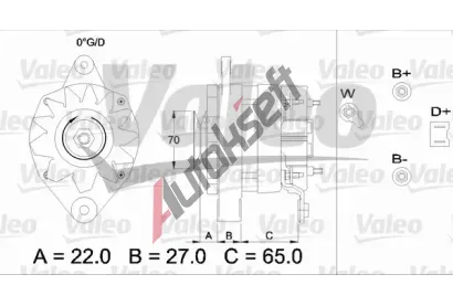VALEO Altern�tor VA 433462, 433462