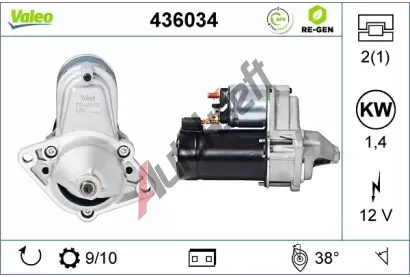 VALEO Startér VA 436034, 436034 VALEO Startér VA 436034, 436034