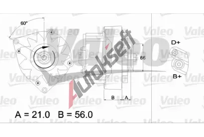 VALEO Alterntor VA 436134, 436134