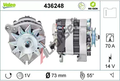 VALEO Alternátor VA 436248, 436248 VALEO Alternátor VA 436248, 436248
