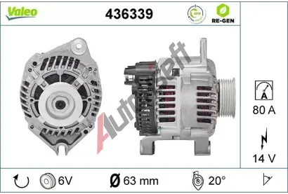 VALEO Alterntor VA 436339, 436339