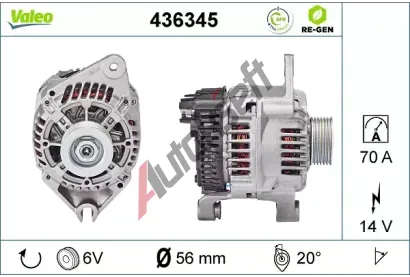 VALEO Alterntor VA 436345, 436345