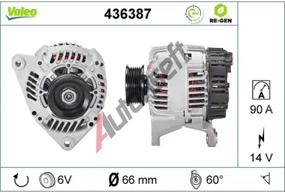 VALEO Altern�tor VA 436387, 436387