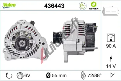 VALEO Alterntor VA 436443, 436443