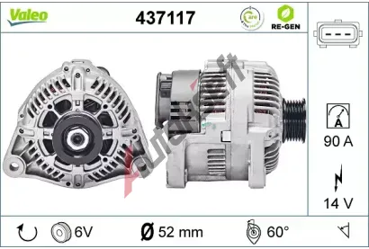 VALEO Alterntor VA 437117, 437117