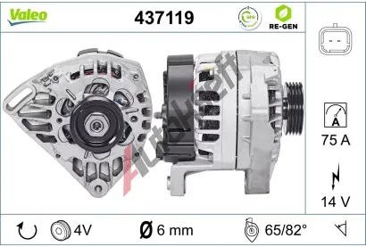 VALEO Altern�tor VA 437119, 437119