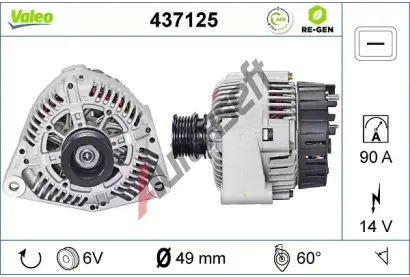 VALEO Altern�tor VA 437125, 437125