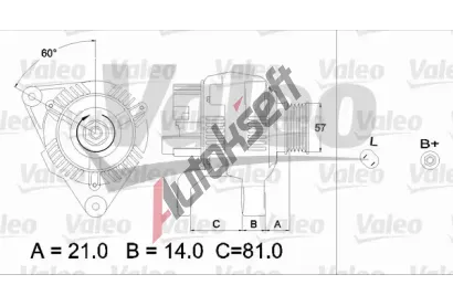 VALEO Alterntor VA 437188, 437188