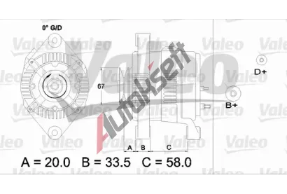 VALEO Altern�tor VA 437207, 437207