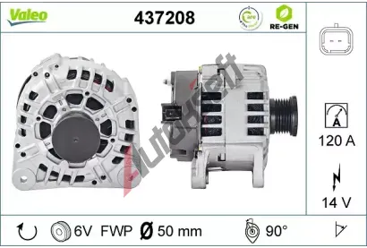 VALEO Alterntor VA 437208, 437208