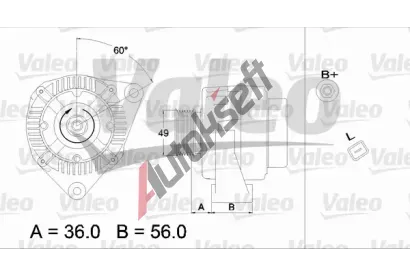 VALEO Alterntor VA 437225, 437225