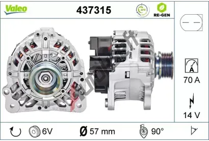 VALEO Alterntor VA 437315, 437315