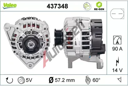 VALEO Alterntor VA 437348, 437348