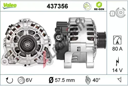 VALEO Alterntor VA 437356, 437356