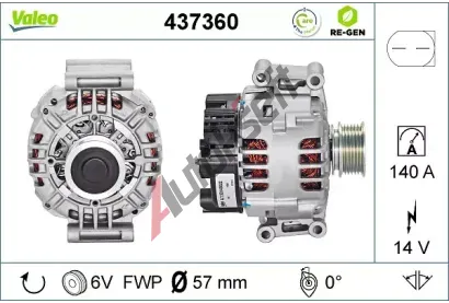 VALEO Altern�tor VA 437360, 437360