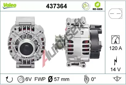 VALEO Alterntor VA 437364, 437364