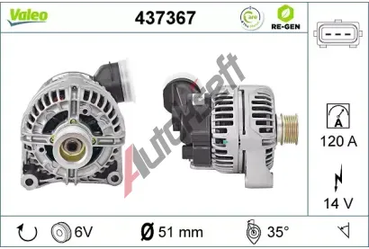 VALEO Alterntor VA 437367, 437367