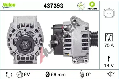 VALEO Alterntor VA 437393, 437393