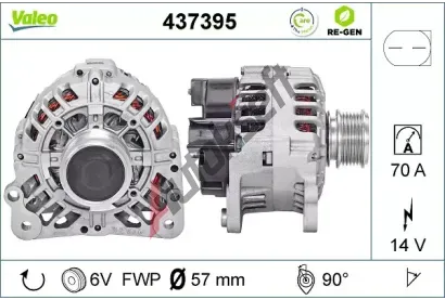 VALEO Alterntor VA 437395, 437395