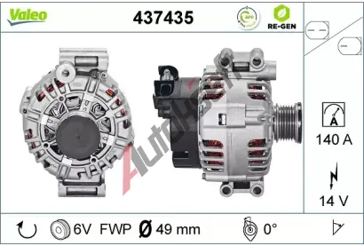VALEO Alterntor VA 437435, 437435