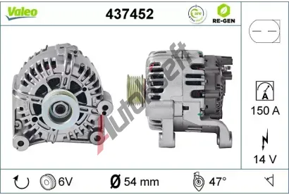 VALEO Alterntor VA 437452, 437452