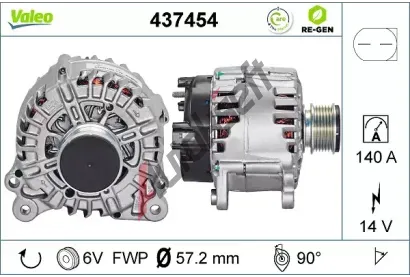 VALEO Alterntor VA 437454, 437454