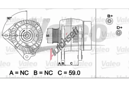 VALEO Alternátor VA 437492, 437492 VALEO Alternátor VA 437492, 437492