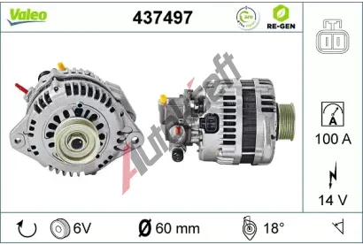 VALEO Alterntor VA 437497, 437497