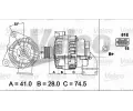 VALEO Alternátor VA 437500, 437500