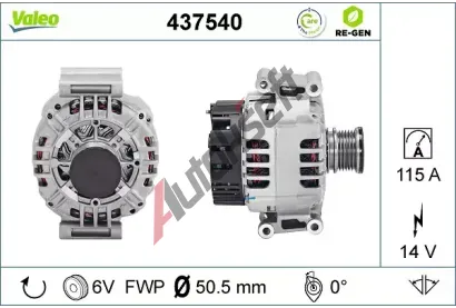 VALEO Altern�tor VA 437540, 437540